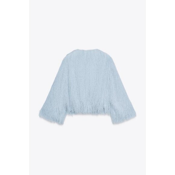 ZARA FRINGED JACKET - Picture 8 of 9